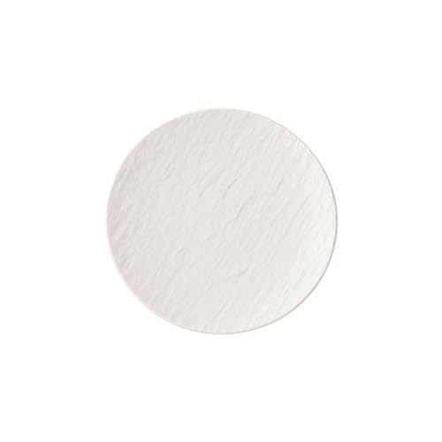 Villeroy & Boch Manufacture Rock Piatto per Pane, Porcellana Premium, 16 cm, Bianco