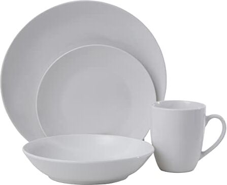 PREMIER Housewares Set da 16 pezzi di porcellana bianca