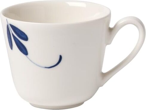 Villeroy & Boch Vieux Luxembourg Brindille Tazzina da caffè, 100 ml, Altezza: 6 cm, Porcellana Premium, Bianco/Blu