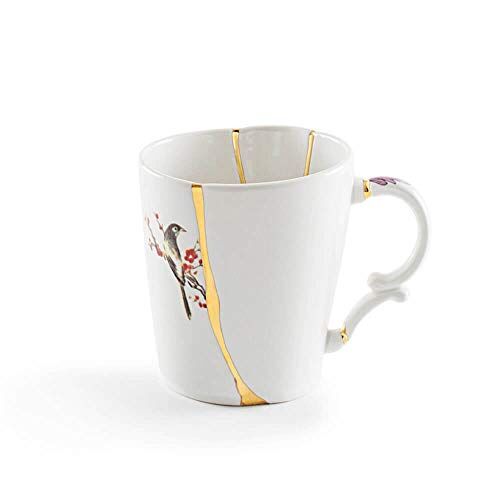 SELETTI Kintsugi Tazza mug in porcellana e oro 24 carati mod. 3