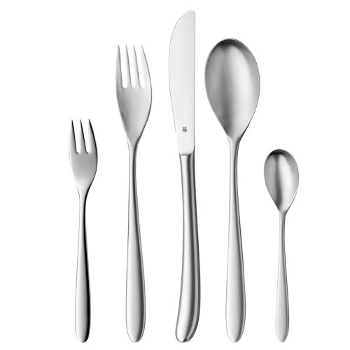 WMF Set di Posate da 30 Pezzi, per 6 Persone, Silk Cromargan in Acciaio Inox 18/10 Satinato