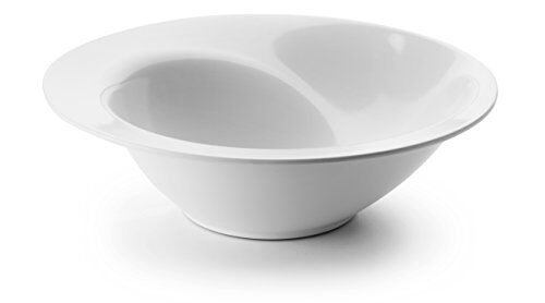 LACOR -Piatto in melamina, classica, colore: bianco 11 cm, diámetro de 35 cm