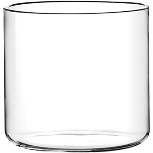 H&H set 6 bicchieri fusion in vetro borosilicato trasparente cc 300