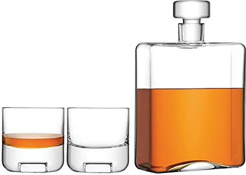 LSA International LSA Cask Whisky Set Trasparente   1 Unità   Vetro soffiato a bocca e fatto a mano   KC05