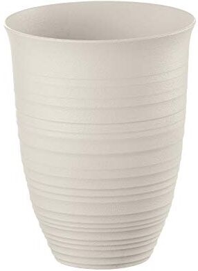 Guzzini Tierra, Bicchiere Alto in Plastica Riciclata Bianco Latte, Ø 9.8 x h 12.4 cm   520 cc 00156