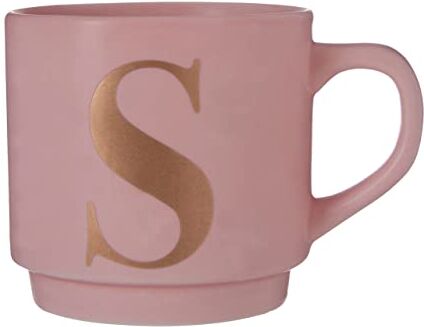 PREMIER Housewares Signet Pink S Letter Mug