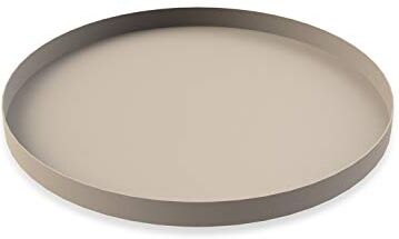 Cooee Design Cooee, vassoio in acciaio inox, motivo: Circle Sand, 40, altezza: 2 cm