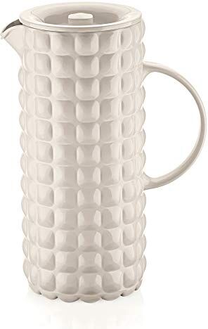 Guzzini Tiffany, Caraffa con Coperchio Bianco Latte, ø 11,5 x 18,5 x h25,5 cm   1750 cc 00156