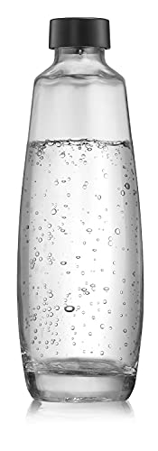 sodastream Caraffa in vetro per produttore di acqua frizzante Duo, bottiglia di vetro trasparente, lavabile in lavastoviglie, 1 litro