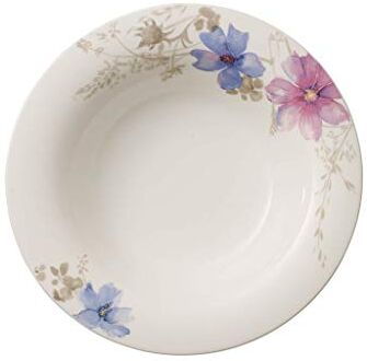 Villeroy & Boch Mariefleur Piatto Fondo, 23 cm, Porcellana Premium, Gris