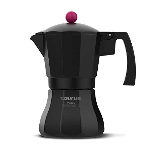 Taurus CAFETERA Italica Black Moments 12T Moka, Alluminio, Nero