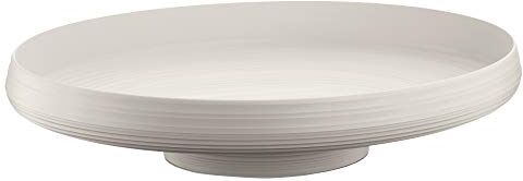 Guzzini Tierra Centrotavola/Fruttiera, Bianco, 43 x 30 x h 8.9 cm, 750 ml