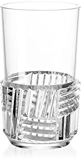 Kartell Trama Bicchiere Long Drink, Cristallo, Set da 4, 4 unità