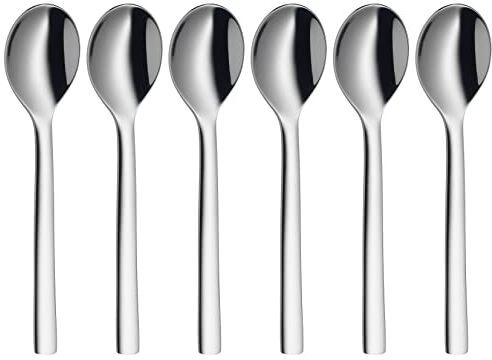 WMF Set di 6 cucchiaini da caffè Nuova, 11 cm, acciaio inossidabile Cromargan lucido, lavabile in lavastoviglie