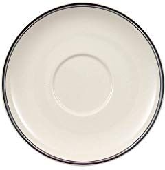 Villeroy & Boch Design Naif Piattino per Tazzina da caffè, Porcellana Premium, Bianco/Nero, 12 cm