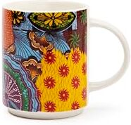 Excelsa Afrika Set 4 Tazze Mug, Porcellana New Bone China, Capacità 300 Ml.