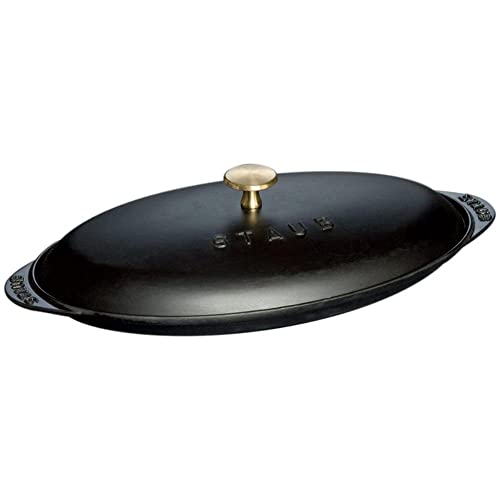 STAUB Sur la Table Minis Piatto da Portata, Acciaio Inossidabile, Nero, 31 cm