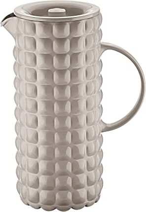 Guzzini Tiffany, Caraffa con Coperchio Grigio Tortora, ø 11,5 x 18,5 x h25,5 cm   1750 cc