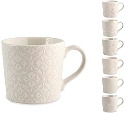 H&H 8163860 Tazza caffè Silhouette, Stoneware, Multicolore, CC 80