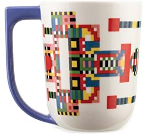 Alessi Mug in Porcellana Decorata, Multicolore, 12 cm x 9 cm x 9 cm, 40 cl