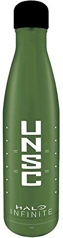 Pyramid Drinks Bottle MDB26005 Halo Infinite (UNSC) -Botella de Metal, 18.5 Ounces, Cranberry