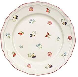 Villeroy & Boch Petite Fleur Piattino da Dessert, 21 cm, Porcellana, Bianco/Multicolore