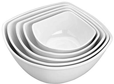 LACOR 62782 Quattro Rettangolare Ciotola in Melamine 173 x 173 x 79 mm, 1 l