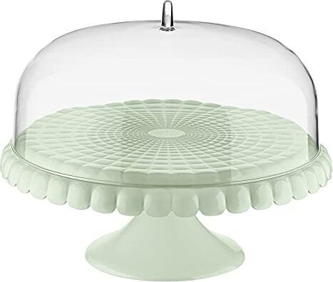 Guzzini Tiffany, Alzata Torte con Campana Verde Malva, Ø 36 x h28 cm