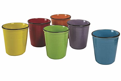 Tivoli Baita Set 6 Bicchieri Acqua, Ceramica