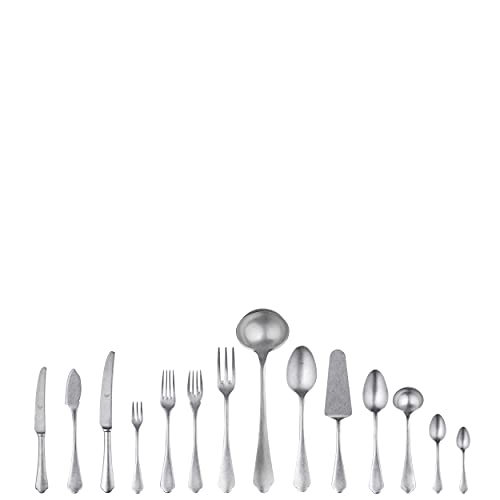 MEPRA Dolce Vita 113-piece Set, Acciaio Inox, Pewter, 41 x 33 x 21.5 cm