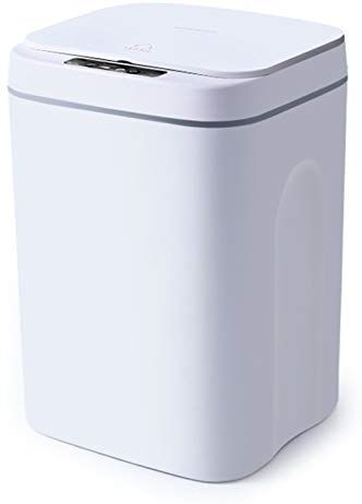 Futchoy Pattumiera con sensore automatico 16 l Trash Can Smart con copertura per cucina, soggiorno, cucina