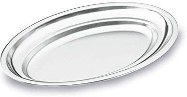 LACOR 62845- Vassoio Ovale 45 cm Inox 18/10