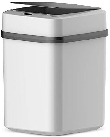 IJNHYTG Cestino 10L Sensore intelligente automatico Automatico Smart Trash Can Dustbin Lid Rilevatore di movimento Cucina Camera da letto a risparmio energetico Nessuna scompartimento dei rifiuti del