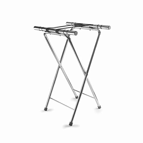 LACOR Supporto Vassoi Hospitality, Per tutti i tipi di vassoi, massima stabilità, piedini antiscivolo, pieghevoli, in acciaio inox, 41,5x52x82 cm