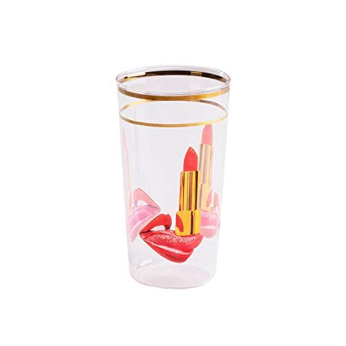 SELETTI TOILETPAPER Bicchieri in Vetro borosilicato, Lingua