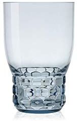 Kartell Jellies Family Bicchiere da acqua, Azzurro, Set da 4