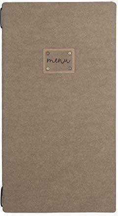 LACOR , completamente personalizzabile, Collection -Porta menu, 17 x 32 cm, Fibra vergine naturale