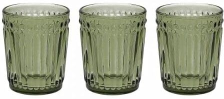 Tognana Dorico Set 3 bicchieri cc 300 in pasta di vetro verde