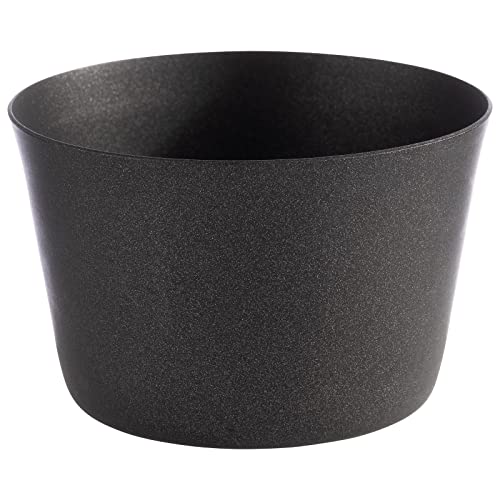 APS Ciotola – Levante – Ø 8,5 cm, altezza 5,5 cm, acciaio inox, colore: grigio nero 0,2 litri