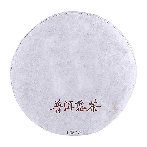 Obetuens Tè Pu-erh, Torta di Tè Puerh Maturo Invecchiato Premium Famoso Pu Erh Cinese dello Yunnan, Biologico E Fermentato, Tè Nero Cinese Pu Erh, 357 G/confezione