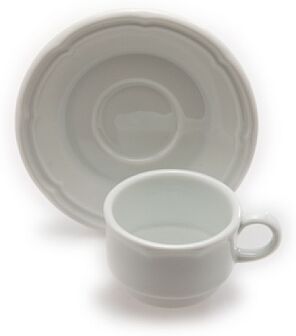 Tognana Set Tazza Caffè e piattino ,Overture bianco