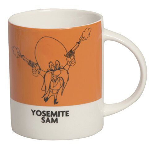 Excelsa Looney Tunes Mug Yosemite Sam 300 ml, Porcellana, Arancio Scuro, 8.9x8.9x9 cm