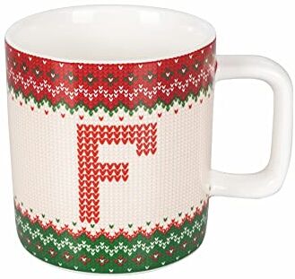 Tivoli Monogram Winter F Tazza in porcellana 300 ml