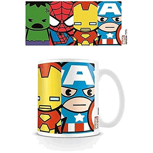 Pyramid Marvel Kawaii Tazza in Ceramica Multicolore, Motivo: Avengers, 1 unità (Confezione da 1)