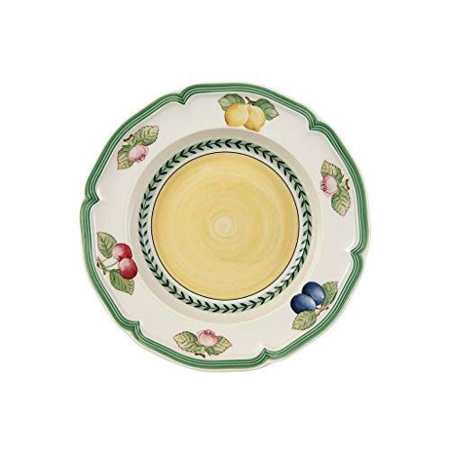 Villeroy & Boch French Garden Fleurence Piatto Fondo, 23 cm, Porcellana Premium, Bianco/Multicolore