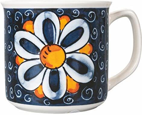 Tivoli Tazza colazione decoro Elba, collezione Infinito in bone china, 350 ml