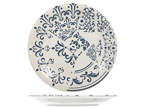 H&H 12 piatti in ceramica milo dec 1/2 piano 26