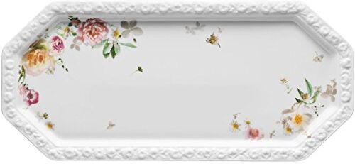 Rosenthal Maria 10430 – 407165 – 12844 – Pink Rose per Torta, Rettangolare, 36 x 16 cm