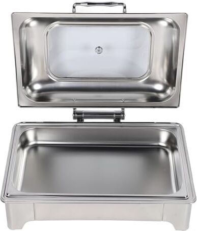 Hztyyier Scaldavivande Rettangolare per Buffet in Acciaio Inox, Regolatore di Temperatura, Finestra Visibile, per Catering, Feste, Matrimoni ﻿ (-3113230329511)