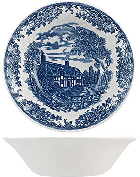 H&H Churchill insalatiera the brook blue in earthenware cm 24